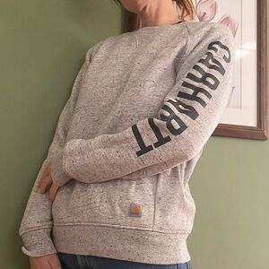 Gray Carhartt crewneck sweater